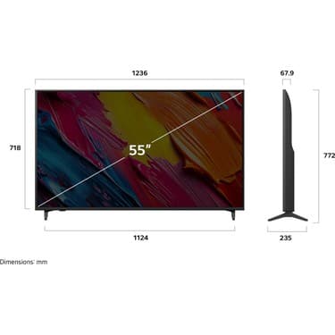 LG 55QNED70A6A 55'' 140 Ekran Uydu Alıcılı 4K Ultra HD Smart QNED TV 4