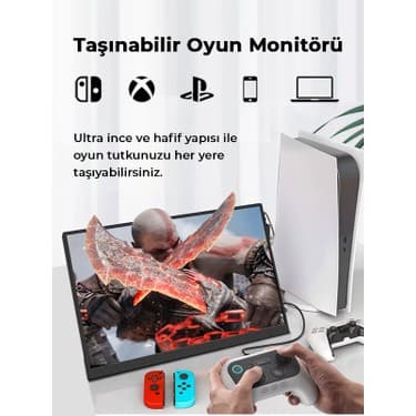 Ultrax 15.6" 60hz Ips Type-c Full Hd Taşınabilir Monitör 7