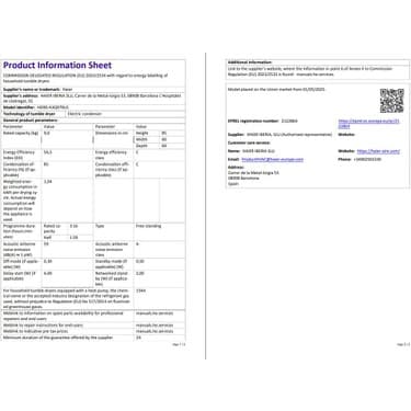 Haier HD90-A3Q979U1-S 9 kg Wi-Fi  Bağlantılı Isı Pompalı Kurutma Makinesi 7