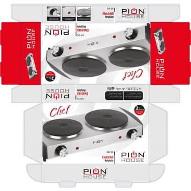 Pion 2500 Watt Ikili Inox Ocak 2