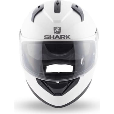 Shark Ridill Blank Beyaz Kapalı Motosiklet Kaskı 2