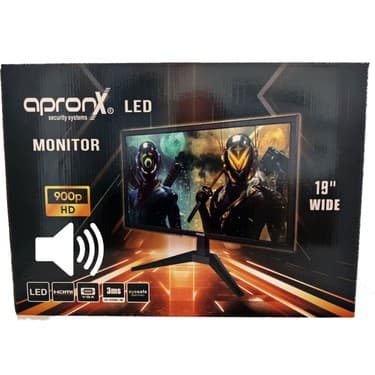 Apronx APX-NWS19 19" LED 900p Vga+Hdmi+Ses Monitor 2