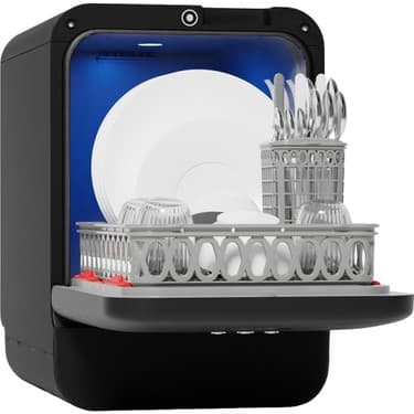 Bob Tezgah Üstü Mini Bulaşık Makinesi Siyah 2