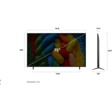 LG 75NANO80A6B 75 inç 191 Ekran 4K UHD Smart webOS NanoCell TV 4