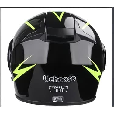 Gümrük Bey Uchoose Fmvss 216 Dot Sertifikalı Tüm Yüz Tam Koruma Motosiklet Kaskı Xl (61-62 Cm.) 5