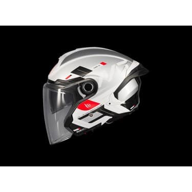 Mt Helmets Kask mt Cosmo Sv Silence A2 Gloss Gümüş Gözlüklü 2