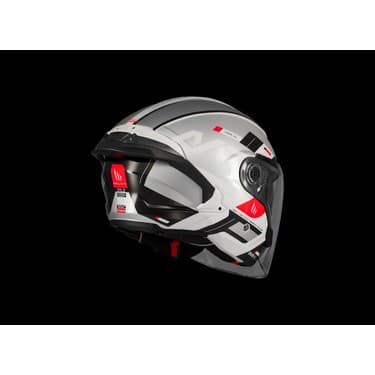 Mt Helmets Kask mt Cosmo Sv Silence A2 Gloss Gümüş Gözlüklü 3
