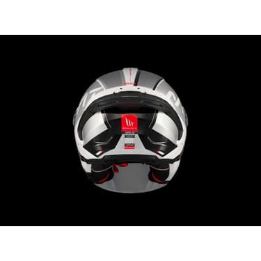 Mt Helmets Kask mt Cosmo Sv Silence A2 Gloss Gümüş Gözlüklü 4