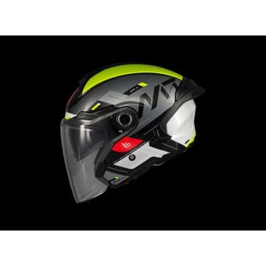 Mt Helmets Kask mt Cosmo Sv Silenceb3 Gloss Sarı Gözlüklü 2