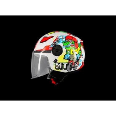 Mt Helmets Kask mt Çocuk Lıte Dino A0 Beyaz 2
