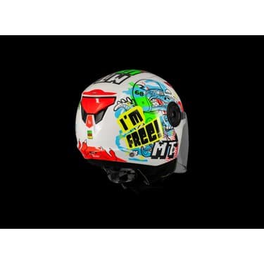 Mt Helmets Kask mt Çocuk Lıte Dino A0 Beyaz 4