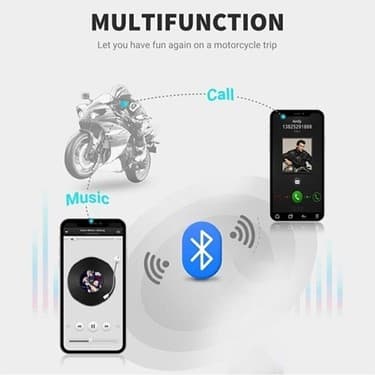 Hall Breathe Bluetooth Moto Kulaklık ve Intercom Sistemi - Kablosuz Konfor ve Ses Kalitesi 5