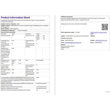 Haier HD90-A3Q397U1-S 9 kg Wi-Fi  Bağlantılı Isı Pompalı Kurutma Makinesi 5