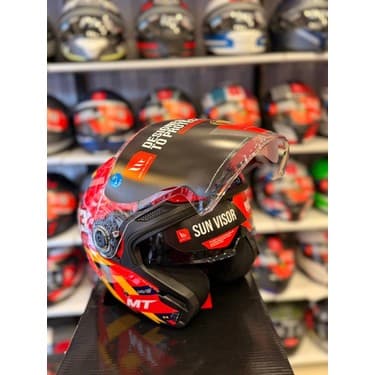 Mt Helmets Kask mt Cosmo Sv Sergıo Garcıa E5 Parlak Kırmızı 4