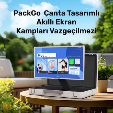 NPO AP2718T 27'' Fhd 8/128GB Android Dokunmatik Çantalı Şarjlı Taşınabilir Smart LED Ekran 2