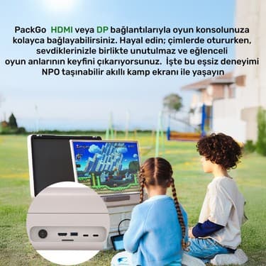 NPO AP2718T 27'' Fhd 8/128GB Android Dokunmatik Çantalı Şarjlı Taşınabilir Smart LED Ekran 5