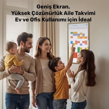 NPO NW3299T 32'' Full Hd 4/64GB Android Dokunmatik Dijital Aile Takvimi Smart LED Ekran 3