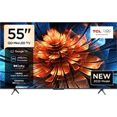 TCL 55Q6C 55" 139 Ekran Uydu Alıcılı 4K Ultra HD MiniLED Google TV 2