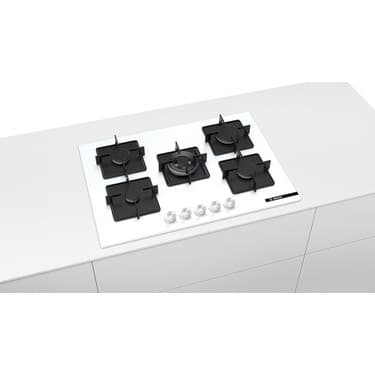 Bosch PNQ7B2O12O Wok Gözlü Ankastre Ocak Beyaz 2