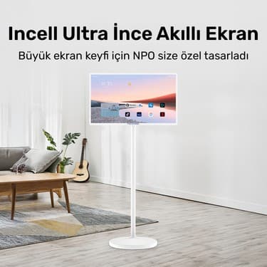 NPO SW2495T 24'' Full HD 8/128GB Android Dokunmatik Şarjlı Taşınabilir Smart Led Ekran 2