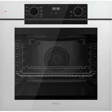 Ferre White FryArt 3 Lü Ankastre Set ( QEP63CB - SC406-WFA - D081-SA ) A++ Sessiz Davlumbaz - 65 cm Wok Bek Ocak 2