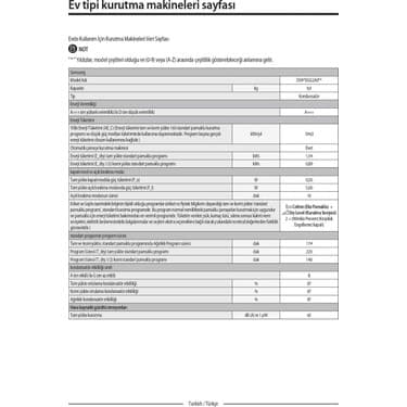 Samsung DV90DG52A0AEAH 9 kg Çamaşır Kurutma Makinesi 6