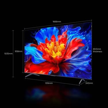 TCL 75T8C 75" 190 Ekran Uydu Alıcılı 4K Ultra HD QLED Google TV 7