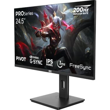 Dragos Proseries P245FHD200 24.5" 1ms Full HD IPS Oyuncu Monitörü (Freesync, G-Sync, Pivot) 3