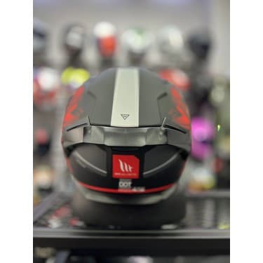 MT Braker Charm Mat Kırmızı Şeffaf (+1 Gold Vizör) 2