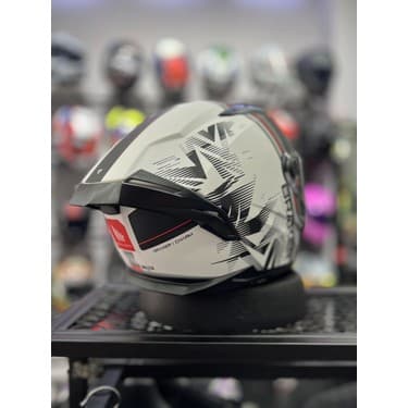 MT Braker Charm Mat Beyaz Şeffaf (+1 Ayna Vizör) 3