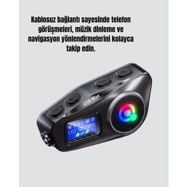 Mbb E-Ticaret Su Geçirmez Bluetooth 5.3 Kask Kulaklığı 1000MAH Bataryalı 3