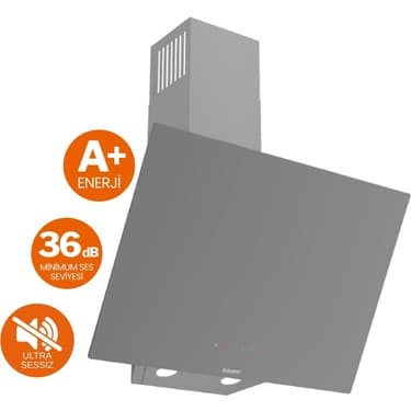 Ferre Fryart Vitello Vitroseramik Elektrikli Gri Ankastre Set ( D079-SA Sessiz + MS261 + QXE62CPR) 2