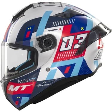 Mt Helmets Kask mt Helmets Targo S D7 Mavi Sergio Garcıa 3