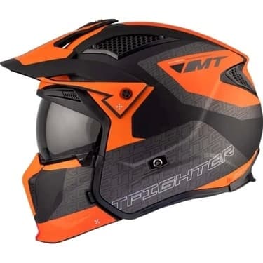 Mt Helmets Streetfighter Sv S Totem B4 Mat Turuncu 5