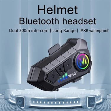 Serreha 2 ADET Motosiklet Bluetooth 5.3 Kask Intercom 2 Kişi 300 Metre Eşleşme Özelliklikli 3
