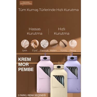 Katlanır Çamaşır Kurutma Makinesi Mor 4