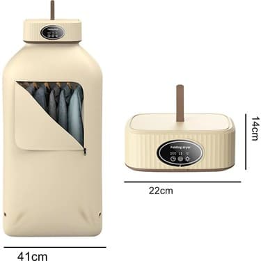 Katlanır Çamaşır Kurutma Makinesi Krem 8