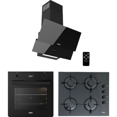 Ukinox Siyah Ankastre Set (Carlo 60 + Smart 3000 + Dolce 60) Ukinox Serisi 3
