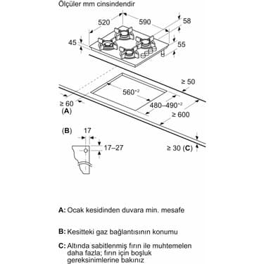 Siemens Beyaz Ankastre Set (HB557JYW5T Kendini Temizleyen Fırın EO6C2PP30O Ocak LC66KPJ20T Davlumbaz) 8