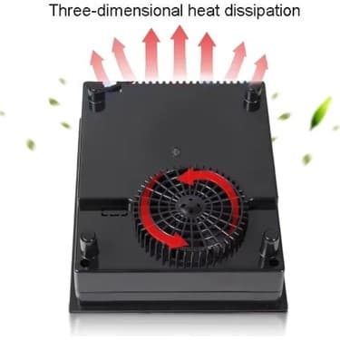 Tabaş Mini Elektrikli Manyetik Indüksiyon Ocak 800W Tel Kontrol Gömülü 220V-50Hz Hotpot Ocak Brülör Su Geçirmez Tencere Çay Kazan Soba Ocak 5