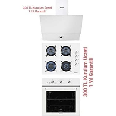 Kumtel Beyaz Dizayn Ankastre Set Eco - Modern Mutfaklara Şıklık 6