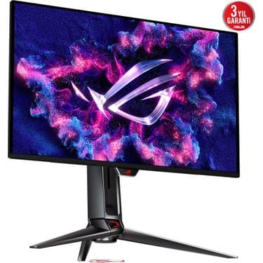 Asus Rog Swift PG32UCDMZ 31.5 Qd-Oled 3840X2160 0.03MS 240Hz 240Hz Dp HDMI Usb-C USB Vesa 3yıl 99% Dcı-P3, Eyecare, Flıcker-Free,dusuk Mavı Isık, Yükseklik Ayarı PD90 W Monitör 2