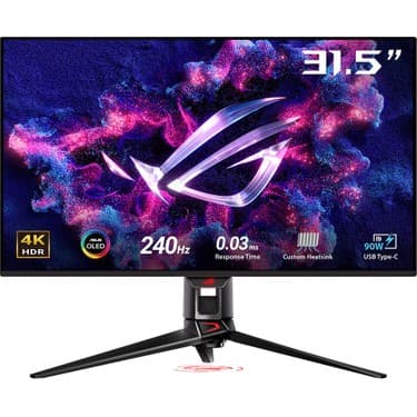 Asus Rog Swift PG32UCDMZ 31.5 Qd-Oled 3840X2160 0.03MS 240Hz 240Hz Dp HDMI Usb-C USB Vesa 3yıl 99% Dcı-P3, Eyecare, Flıcker-Free,dusuk Mavı Isık, Yükseklik Ayarı PD90 W Monitör 5
