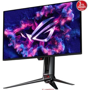 Asus Rog Swift PG32UCDMZ 31.5 Qd-Oled 3840X2160 0.03MS 240Hz 240Hz Dp HDMI Usb-C USB Vesa 3yıl 99% Dcı-P3, Eyecare, Flıcker-Free,dusuk Mavı Isık, Yükseklik Ayarı PD90 W Monitör 6