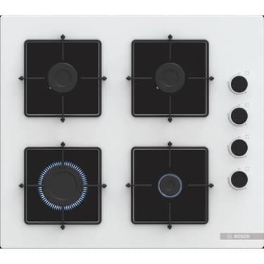 Bosch Beyaz 3 lü Ankastre Set 339 ( HUA717BV0T - POP6C2P30O - DWK63PJ20T ) - Buhar Destekli - Fırın Matı ile 3