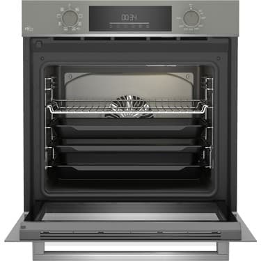 Beko Buhar Destekli Manhattan Gri 3’lü Ankastre Set (Bfc 432 G Fırın + Bocd T6510 Eg Ocak + Bde 6041G Davlumbaz) 3