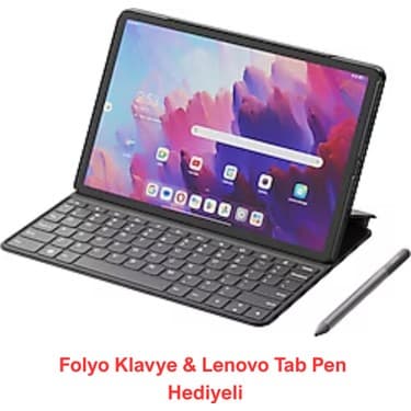 Lenovo Tab 8gb 128GB Wifi + Bluetooth Tablet Folyo Klavye & Lenovo Tab Pen Hediyeli 2