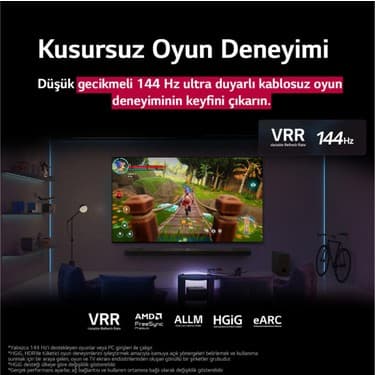 LG 75QNED9MA6B 75'' 191 Ekran Uydu Alıcılı 4K Ultra HD webOS QNED Evo TV 3