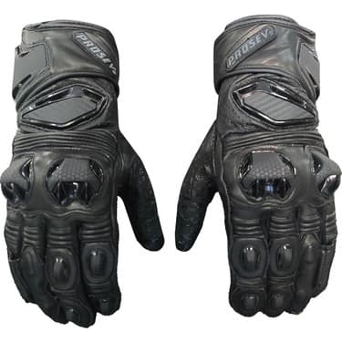 Prosev GL66 Siyah Deri Yarış Eldiveni 3
