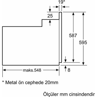Siemens HB237FEG5T 66 L Ankastre Fırın 5